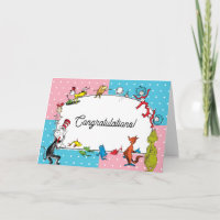Dr. Seuss Book Characters | Pastel Congratulations