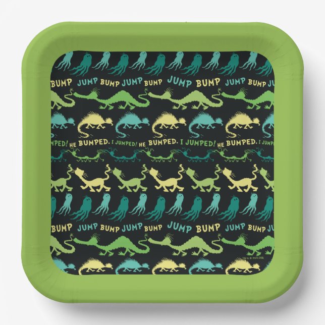 Dr. Seuss | "Bump Jump" Hallowen Pattern Paper Plate (Front)