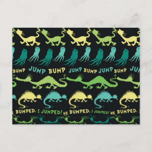 Dr. Seuss "Bump Jump" Hallowen Pattern Postcard
