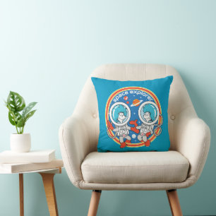 Dr. Seuss   Cadet One Cadet Two Space Explorer Cushion