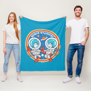 Dr. Seuss   Cadet One Cadet Two Space Explorer Fleece Blanket