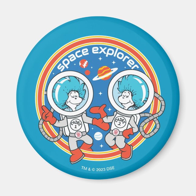 Dr. Seuss | Cadet One Cadet Two Space Explorer Magnet (Front)
