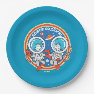 Dr. Seuss Cadet One Cadet Two Space Explorer Paper Plate