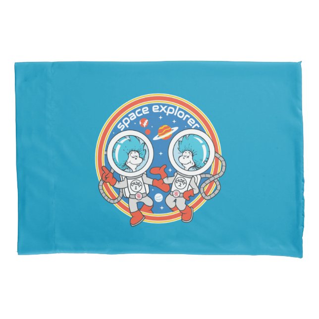 Dr. Seuss | Cadet One Cadet Two Space Explorer Pillowcase (Front)