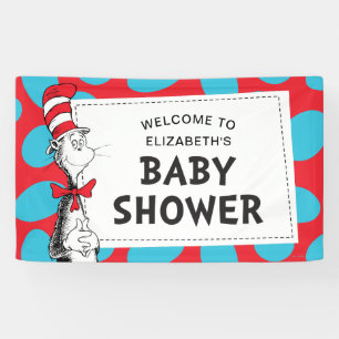 Dr. Seuss   Cat in the Hat Baby Shower Banner