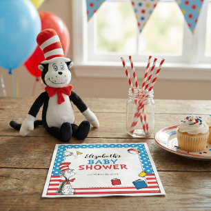 Dr. Seuss - Cat in the Hat Baby Shower Napkins