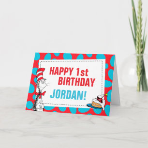 Dr. Seuss Cat in the Hat Birthday Card