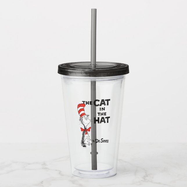 Dr. Seuss | Cat in the Hat Book Acrylic Tumbler (Front)