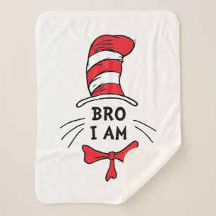 Dr. Seuss   Cat in the Hat - Brother Sherpa Blanket