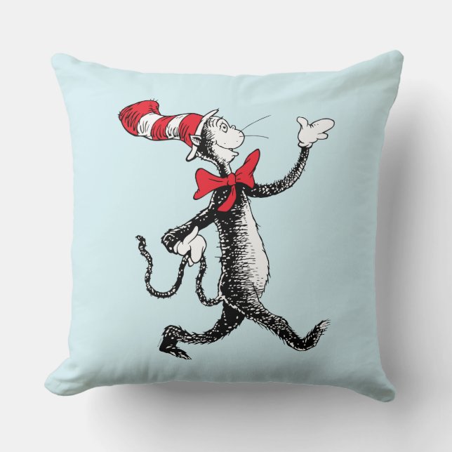Dr. Seuss | Cat in the Hat Cat Walk Cushion (Front)