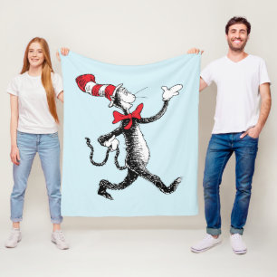 Dr. Seuss   Cat in the Hat Cat Walk Fleece Blanket