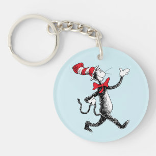 Dr. Seuss Cat in the Hat Cat Walk Key Ring