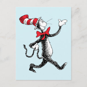 Dr. Seuss   Cat in the Hat Cat Walk Postcard