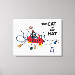 Dr. Seuss   Cat in the Hat Cleans Up Canvas Print