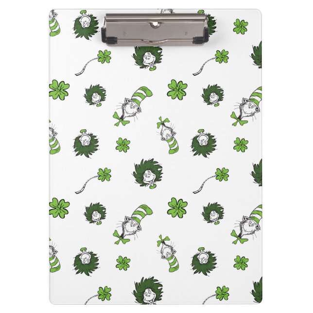 Dr. Seuss | Cat in the Hat Clover Pattern Clipboard (Front)