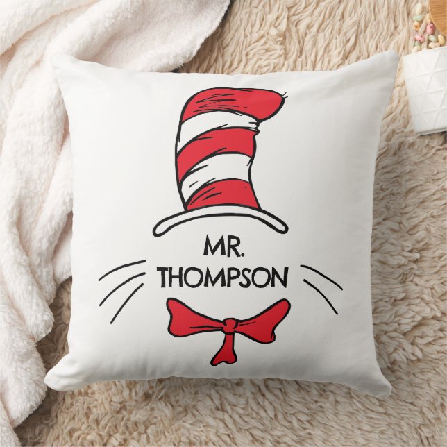 Dr. Seuss | Cat in the Hat Custom Teacher Name Cushion (Blanket)