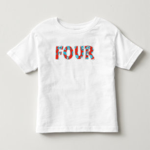 Dr. Seuss Cat in the Hat Fourth Birthday Toddler T-Shirt
