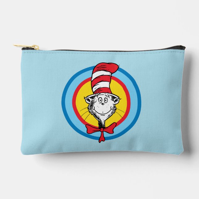 Dr. Seuss | Cat in the Hat Head Graphic Accessory Pouch (Front)