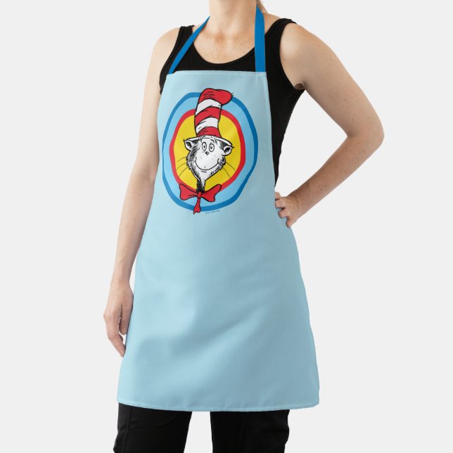 Dr. Seuss | Cat in the Hat Head Graphic Apron (Insitu)