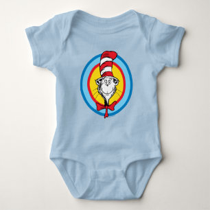 Dr. Seuss   Cat in the Hat Head Graphic Baby Bodysuit
