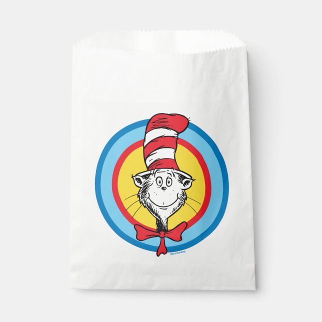 Dr. Seuss | Cat in the Hat Head Graphic Favour Bags (Front)