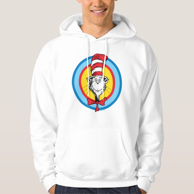 Dr. Seuss | Cat in the Hat Head Graphic Hoodie (Front)
