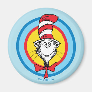 Dr. Seuss   Cat in the Hat Head Graphic Magnet