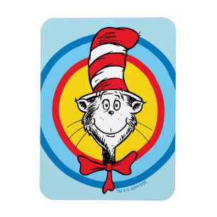 Dr. Seuss   Cat in the Hat Head Graphic Magnet
