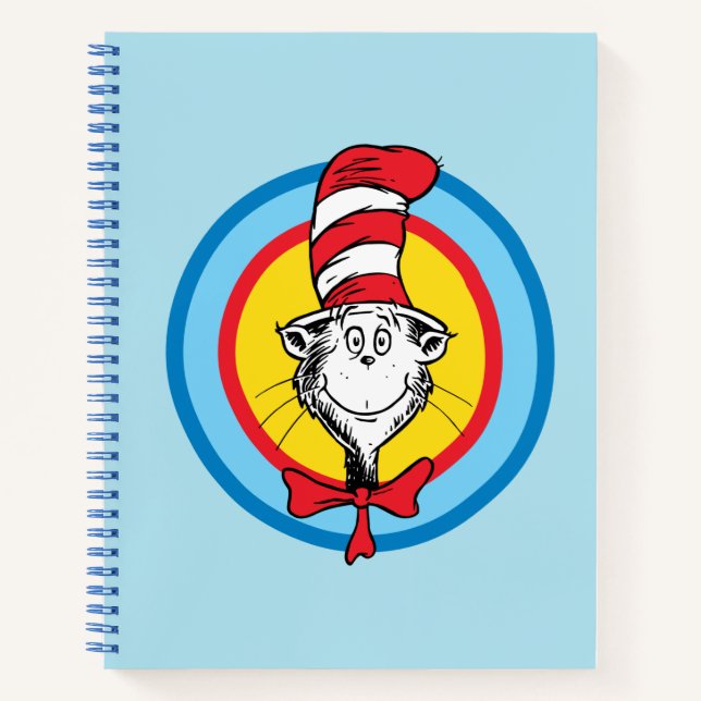 Dr. Seuss | Cat in the Hat Head Graphic Notebook (Front)