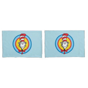 Dr. Seuss   Cat in the Hat Head Graphic Pillowcase