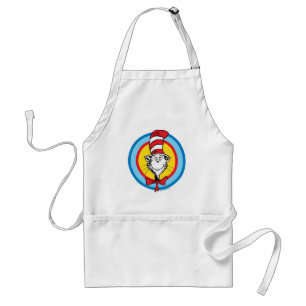 Dr. Seuss   Cat in the Hat Head Graphic Standard Apron