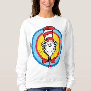 Dr. Seuss Cat in the Hat Head Graphic Sweatshirt