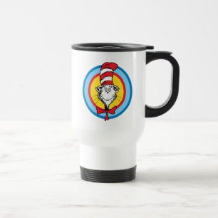 Dr. Seuss   Cat in the Hat Head Graphic Travel Mug