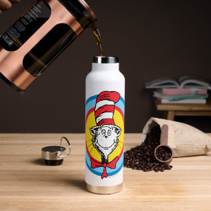 Dr. Seuss Cat in the Hat Head Graphic Water Bottle