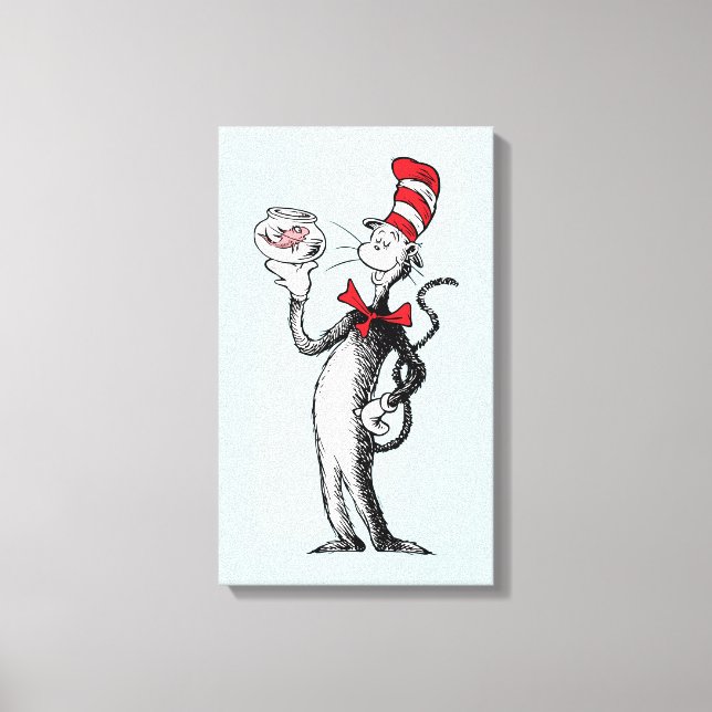 Dr. Seuss | Cat in the Hat & Krinklebine Canvas Print (Front)