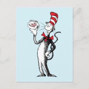 Dr. Seuss   Cat in the Hat & Krinklebine Postcard