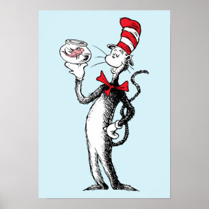 Dr. Seuss Cat in the Hat & Krinklebine Poster