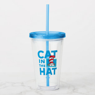 Dr. Seuss   Cat in the Hat Logo Acrylic Tumbler