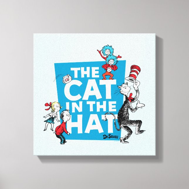 Dr. Seuss | Cat in the Hat Logo - Characters Canvas Print (Front)