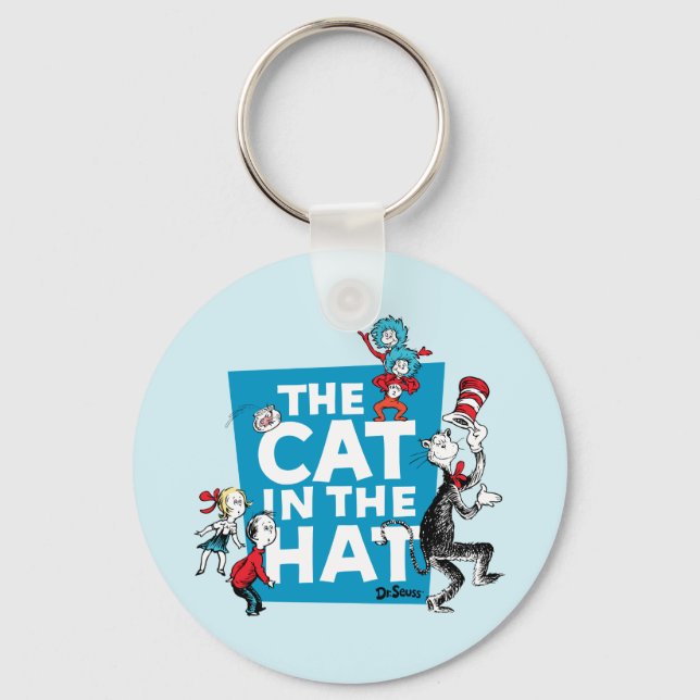 Dr. Seuss | Cat in the Hat Logo - Characters Key Ring (Front)