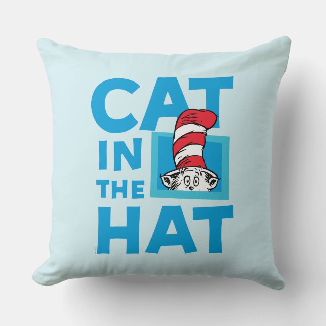 Dr. Seuss | Cat in the Hat Logo Cushion (Front)