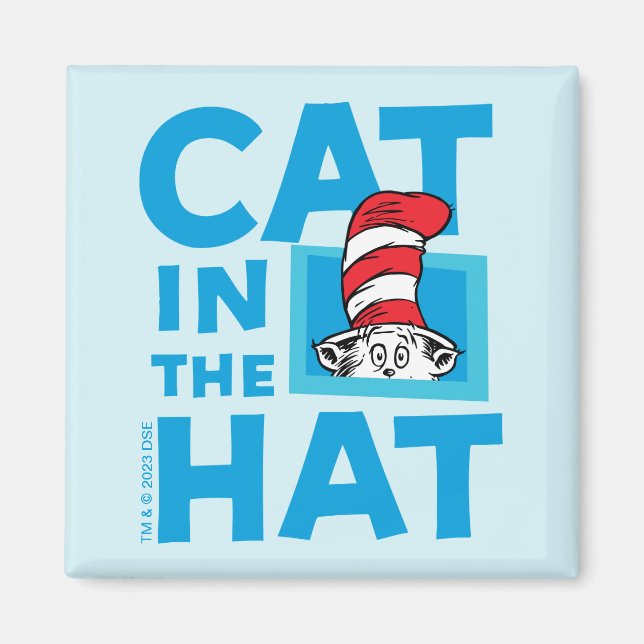 Dr. Seuss | Cat in the Hat Logo Magnet (Front)