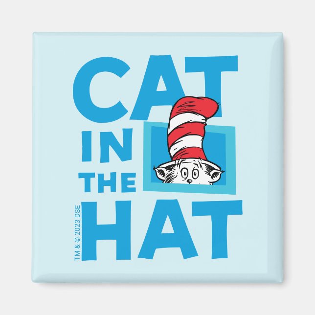 Dr. Seuss | Cat in the Hat Logo Magnet (Front)