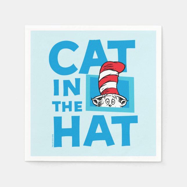 Dr. Seuss | Cat in the Hat Logo Napkin (Front)