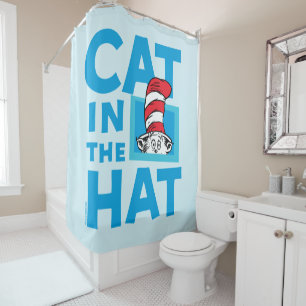 Dr. Seuss   Cat in the Hat Logo Shower Curtain