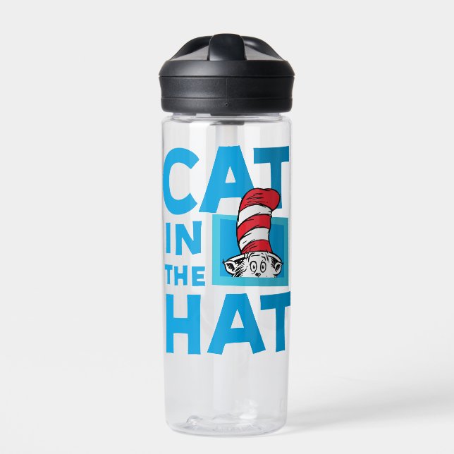 Dr. Seuss | Cat in the Hat Logo Water Bottle (Front)