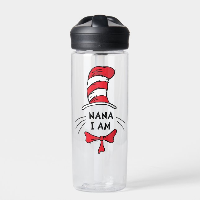 Dr. Seuss | Cat in the Hat - Nana I am Water Bottle (Front)