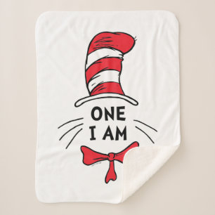 Dr. Seuss   Cat in the Hat - One I am Sherpa Blanket