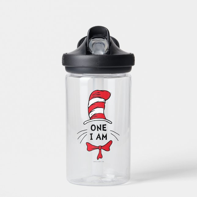 Dr. Seuss | Cat in the Hat - One I am Water Bottle (Front)