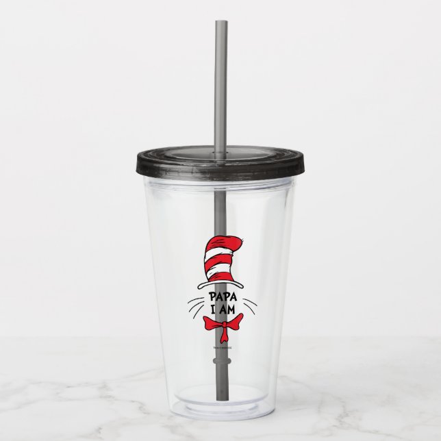 Dr. Seuss | Cat in the Hat - Papa I am Acrylic Tumbler (Front)